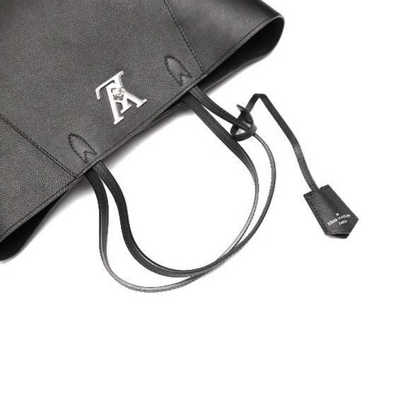 Louis Vuitton Calf Leather LockMe Tote Noir Black - Picture 5 of 8